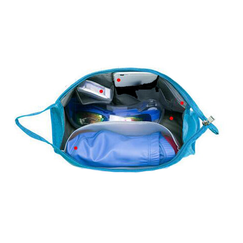 Waterproof Sports Bag/Swimming Handbag/Storage Package Dry and Wet Separation 29x9x19CM (Blue)