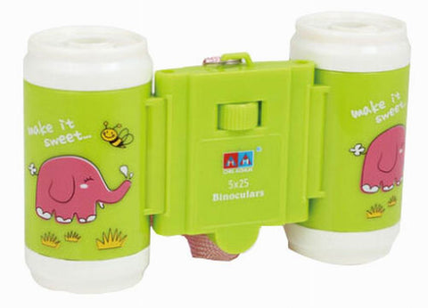 Kids Toy Binocular Cute Telescope Outdoor Science Explore Educational Toys Green