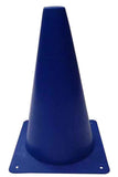 Set of 2 Outdoor Agility Cones Sports Soccer Cone Sets 38cm [Blue]