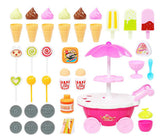 30 Pieces Kids Simulation Snacks Sell Barrow Car Toys