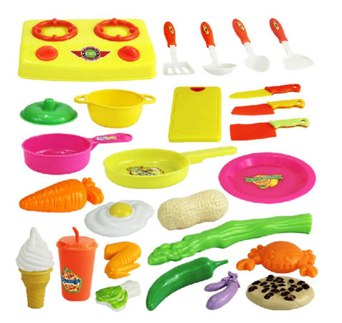 Play House Toys Tableware Kitchen Playsets Toys Kitchen Toys Suit- 26 PCS