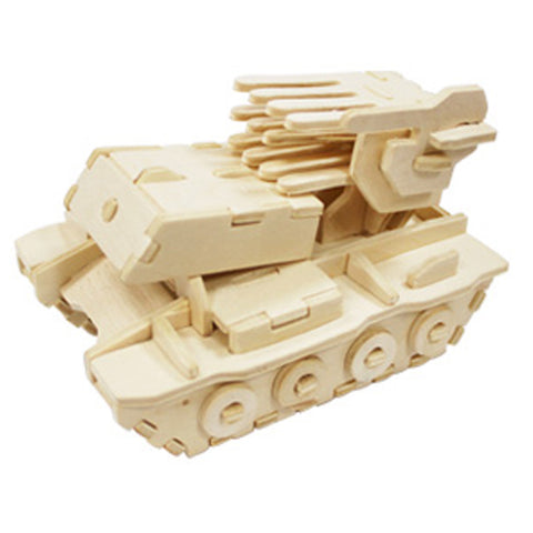 3D Puzzle Wooden Model,Children's Educational Toys ( Rocket Launcher )