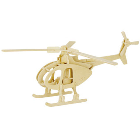 3D Puzzle Wooden Model,Children's Educational Toys ( Helicopter )