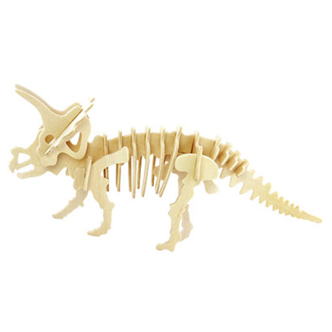 3D Puzzle Wooden Model,Children's Educational Toys ( Triceratops )