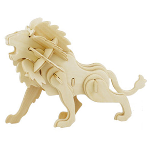 3D Puzzle Wooden Model,Children's Educational Toys ( Lion )