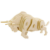 3D Puzzle Wooden Model,Children's Educational Toys ( Cow )