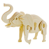 3D Puzzle Wooden Model,Children's Educational Toys ( Elephant )