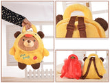 Creative Lovely Cozy Children's Backpack/Plush Backpack(Grizzly Bear)