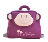 Creative Lovely Cozy Children's Backpack/Plush Backpack(Purple Monkey)
