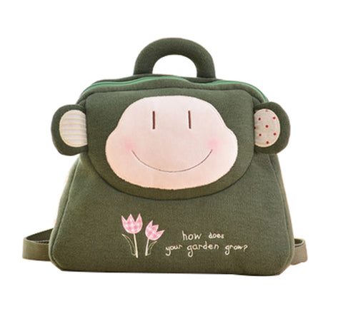 Creative Lovely Cozy Children's Backpack/Plush Backpack(Green Monkey)