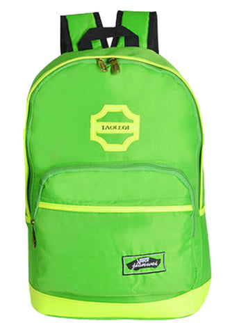 New Small fresh Backpack Korean Letter Style Backpack LIGHT GERRN