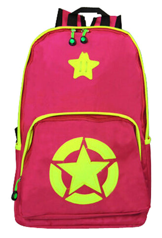 New Small fresh Backpack Korean Little Stars Backpack RED