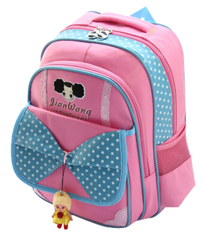 New Small fresh Backpack Fashion Cute Bowknot Backpack PINK