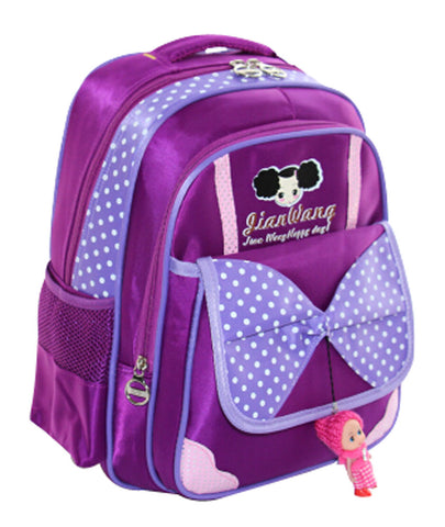 New Small fresh Backpack Fashion Cute Bowknot Backpack PURPLE