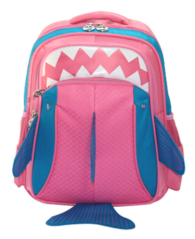 New Small fresh Backpack Fashion Cute Fish Backpack PINK