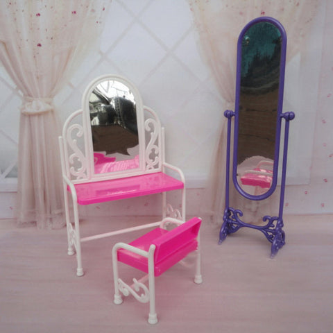 Doll House Furniture, Dresser Mirror Set