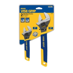 2 Piece Adjustable Wrench Set - 6" and 10"