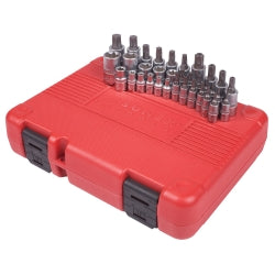 34 Piece 1/4", 3/8" and 1/2" Drive Star Bit and Master Socket Set