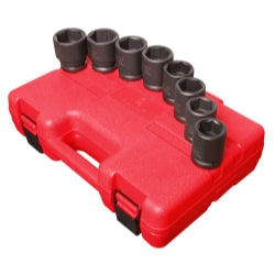 8 Piece 3/4" Drive Standard SAE 6 Point Impact Socket Set