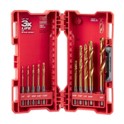 Titanium Shockwave 1/4" Hex Drill Bit Set 10 PC