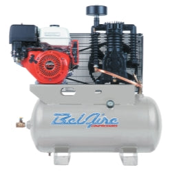 11 HP 30 Gallon Horizontal Two Stage Gas Driven Air Compressor