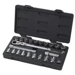 23 Piece 3/8" Drive GearRatchet Set with Locking Handle