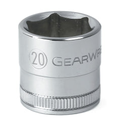 3/8" Drive 6 Point Standard Socket, 20mm