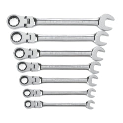 7 Piece SAE Flex Head Combination GearWrench Set