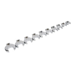 10 Piece 3/8" Drive SAE Crowsfoot Wrench Set