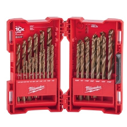 29 Piece Cobalt Red Helix Drill Bit Set