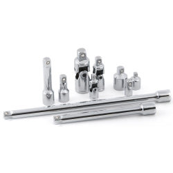 10 Piece Chrome Universals, Extensions, Reducers and Adapter Accessory Set