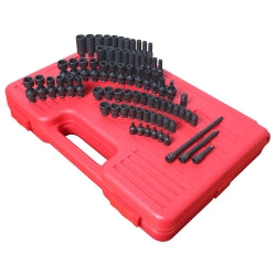 74 Piece 1/4" Drive Master SAE and Metric Impact Socket Set