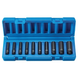 10 Piece 1/4 Surface Drive Deep Length Fractional Set