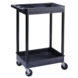 2-Shelf Plastic Utility Cart