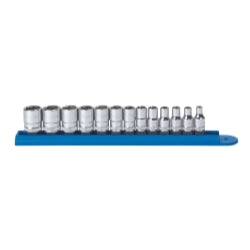 13 Piece 1/4" Drive 6 Point Standard Metric Socket Set