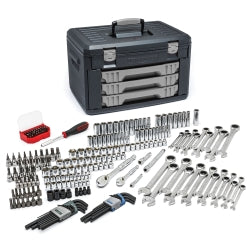 232 Piece 1/4", 3/8" Drive Metric & SAE Mechanics Hand Tool Set