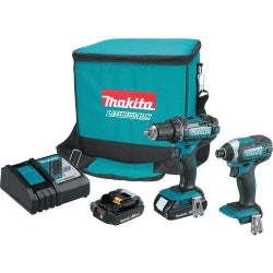 2 Piece 18V Compact Lithium-Ion Cordless Combo Kit