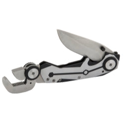 Folding Knife with Locking Jaw Wrench
