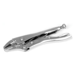 Adjustable Locking Pliers, 5" Long, with Curved Jaw