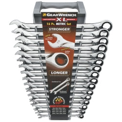 16 Piece Metric XL Combination Ratcheting GearWrench Set