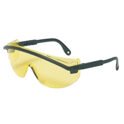Astrospec 3000 Black Frame Safety Glasses with Amber Lens