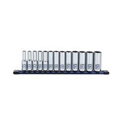 13 Pc. 3/8" Dr Deep Socket Set-MM 12pt Rail