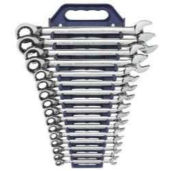 16 Piece Metric Reversible Combination Ratcheting GearWrench Set