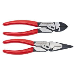 2 Piece GW PivotForce Compound Action Pliers, Long Nose and Diagonal