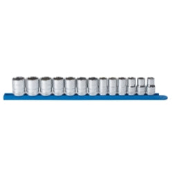 13 Piece 1/2" Drive 6 Point Standard Metric Socket Set