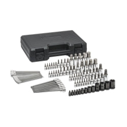 84 Piece 1/4", 3/8" & 1/2" Drive Standard & Long Hex/Ball End Hex/Tamper Proof Torx/E-Torx/Torx SAE/Metric Bit Socket Set