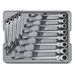 12 Piece X-Beam Metric Flex Combination Ratcheting Wrench Set