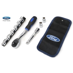 11 Piece Ratchet And Socket Set, 1/2" Fractional