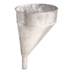 9" Diameter 6 Quart Galv Steel Offset Funnel