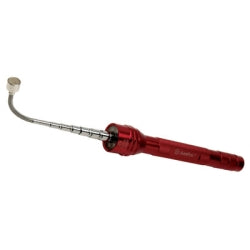 Flashlight with Magnetic Pickup, Extends 20 inches, 6 LED Bulbs, Lifts 3 lbs, Red